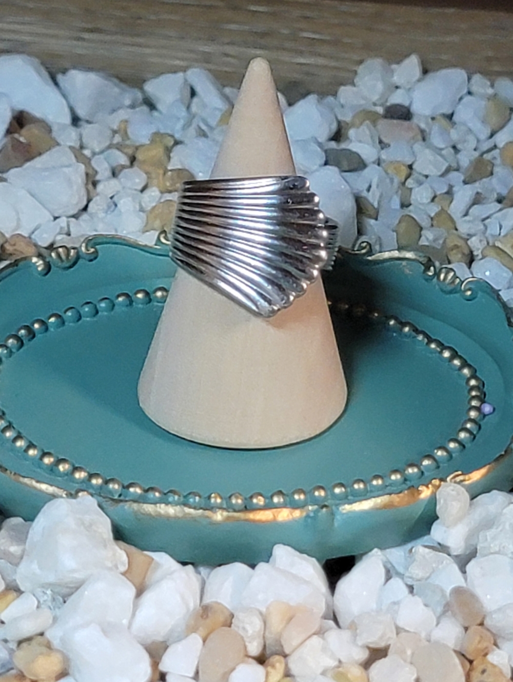 Handmade Chunky Silver Spoon Ring